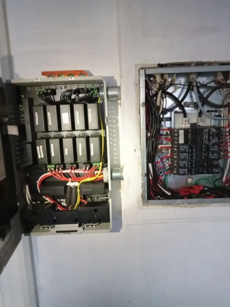 Electrical panel upgrade completed for Security Camera Wiring in Bonner Springs
